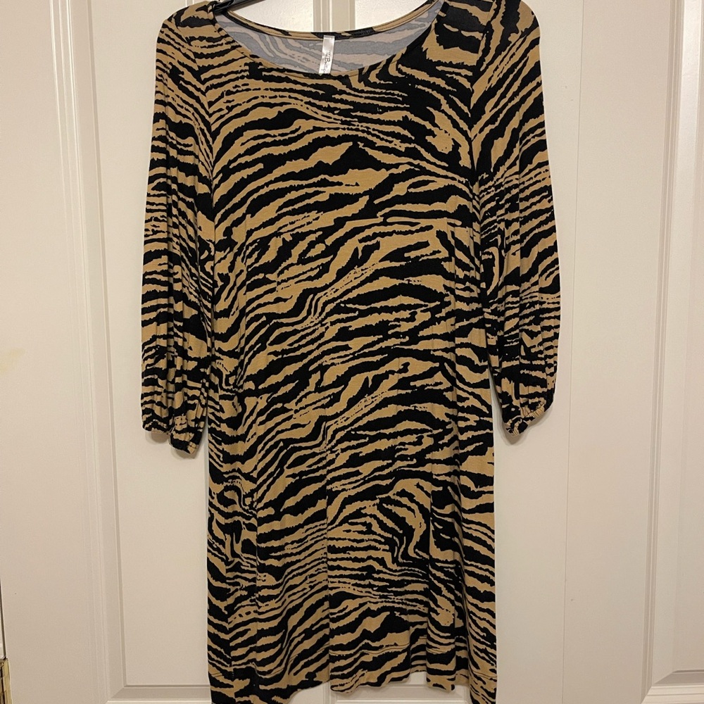 Stylish Zebra Print Dress